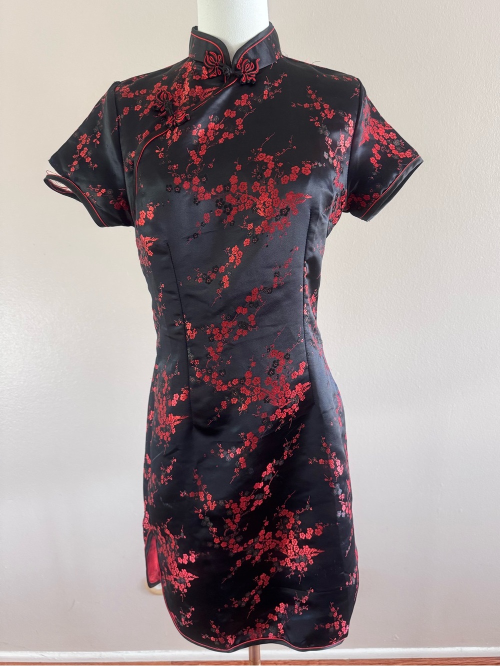 Vintage Shanghai Soho Floral Qipao Cheongsam Dress Size 36